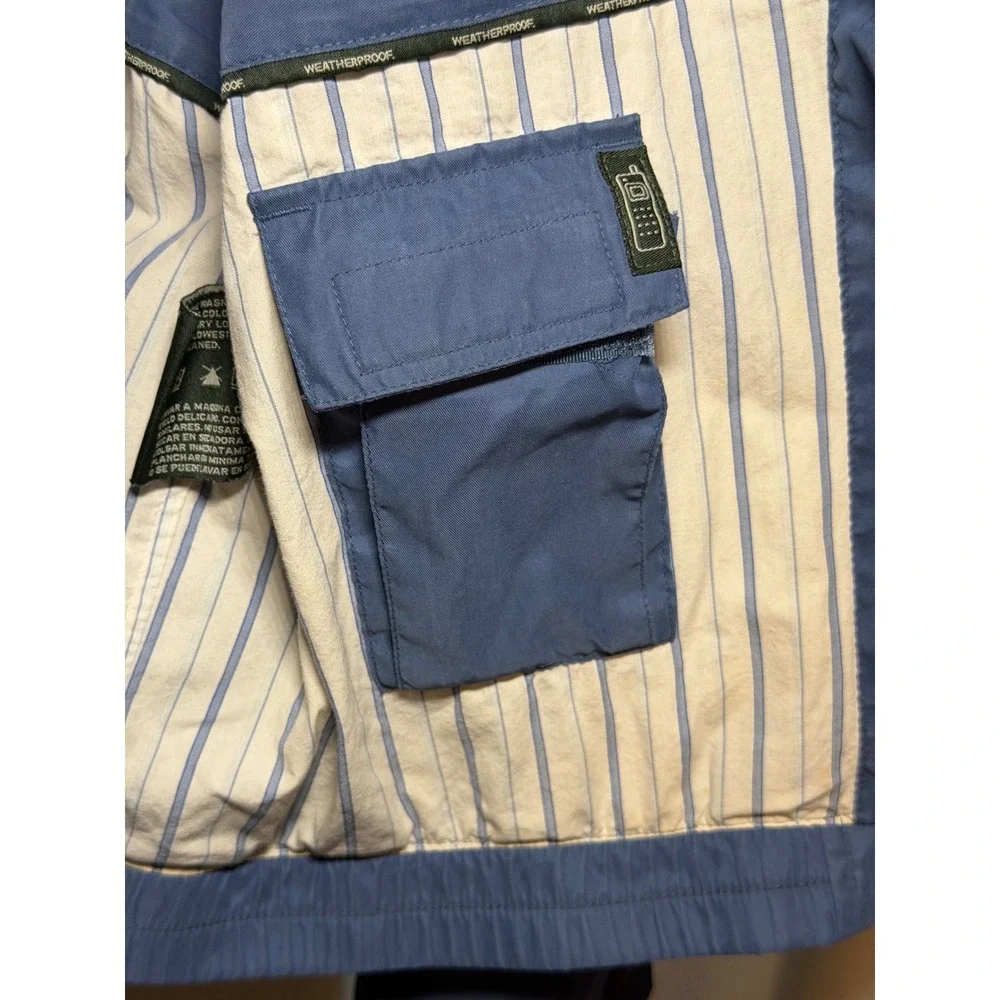 Weatherproof Men's Blue Lightweight Full Zip Golf Jacket Casual Coat Large